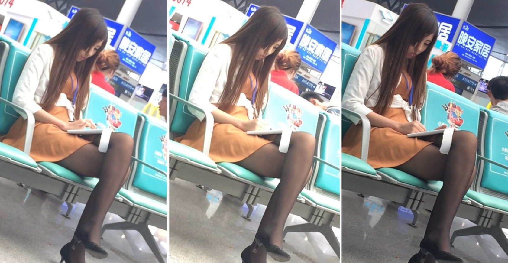 超长视频，完美身材黑丝袜尖嘴高跟性感美女