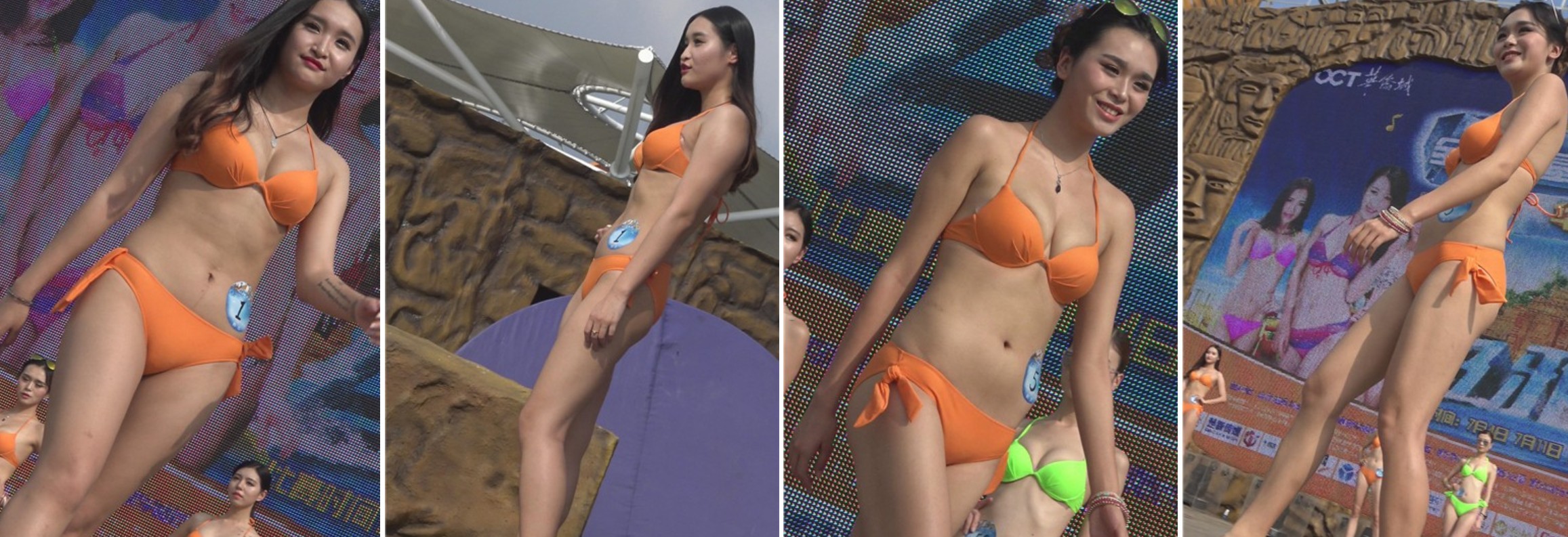 4k-舞台上的泳装比基尼美女大集合