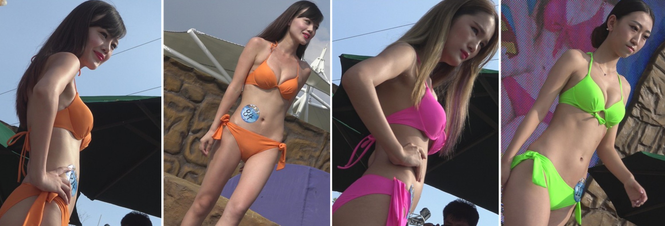 4k-极品比基尼泳装模特们