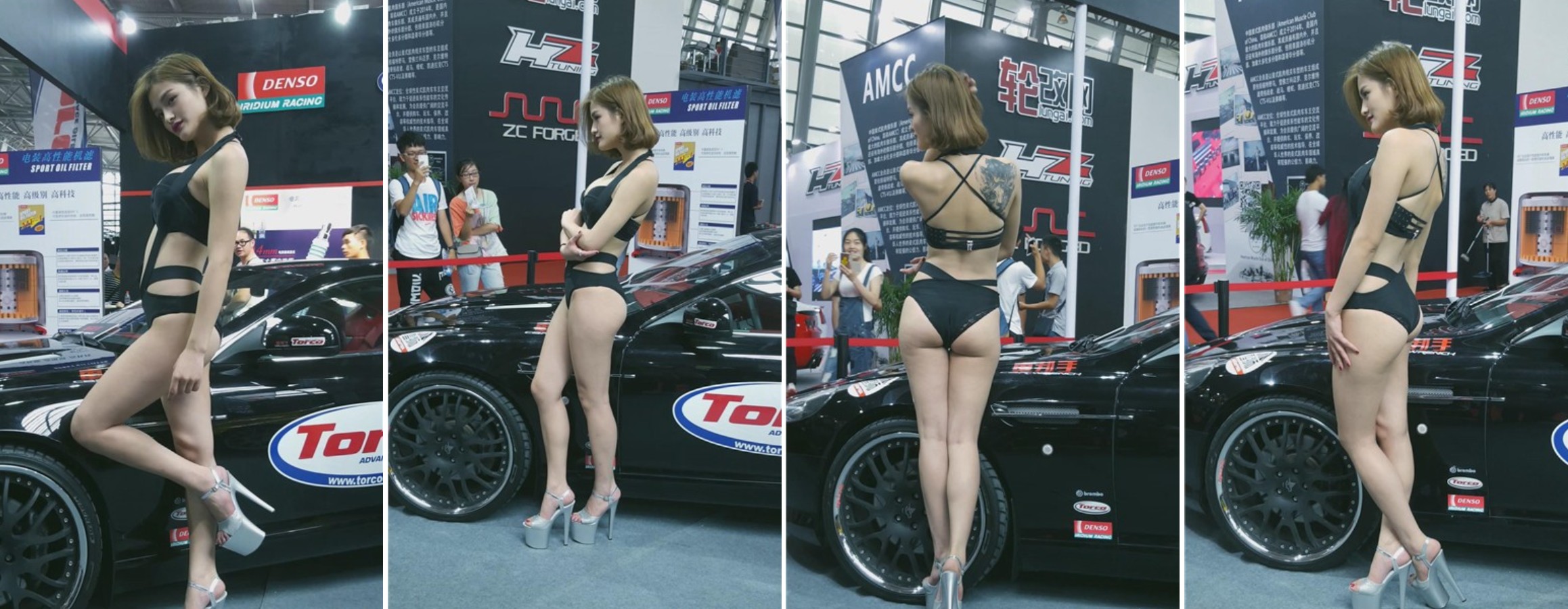 极品大长腿性感车模 [518 MB]