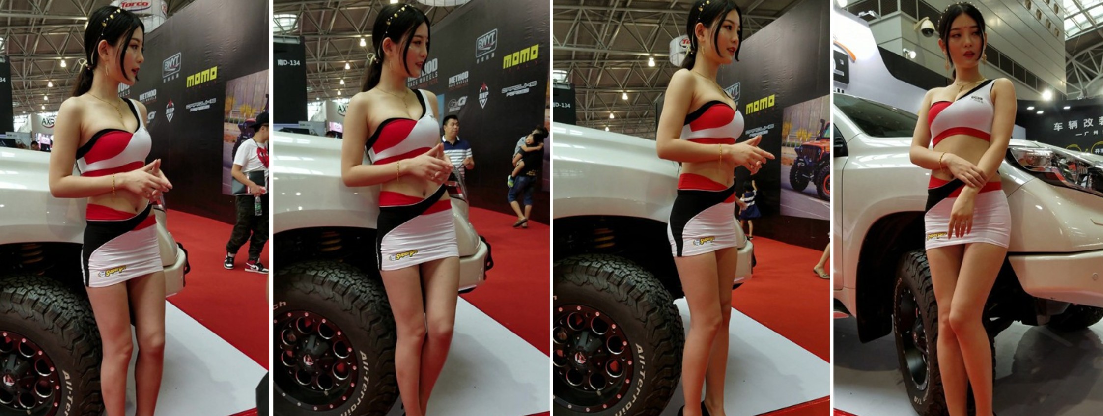 4k超清，丰满大波美女车模前凸后翘真性感