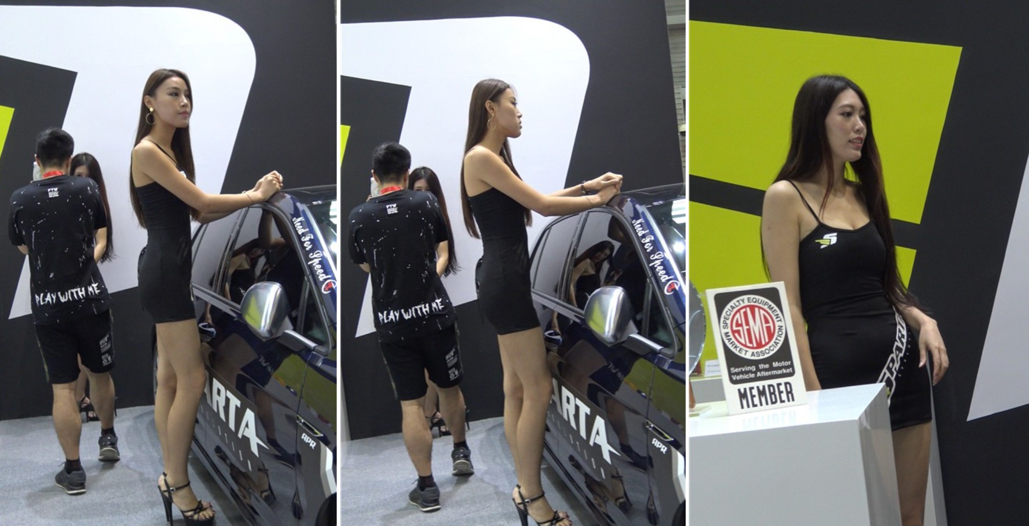 4k视频，极品包臀裙美丽车模，一米八的大长腿 [1.25 GB]