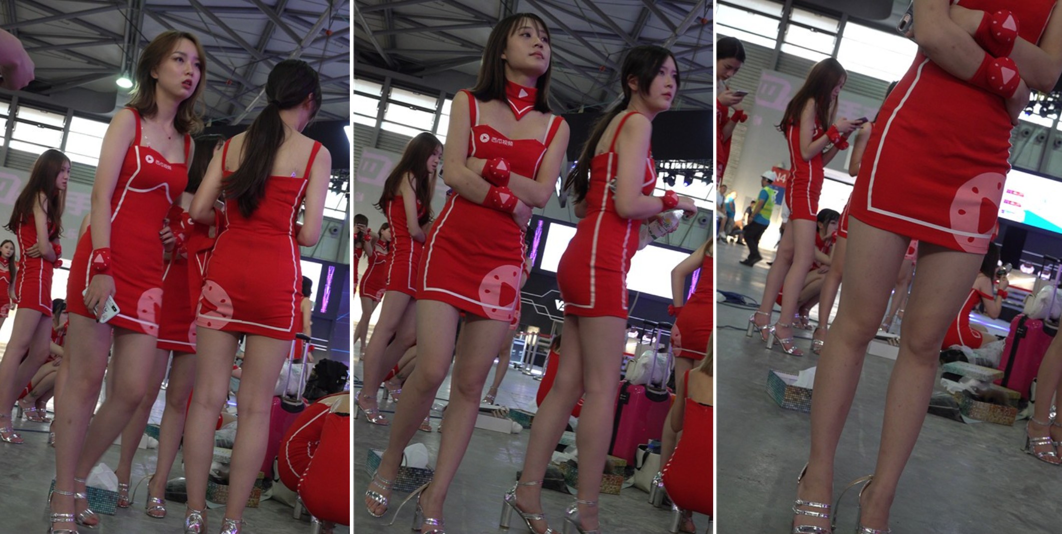 4K 红色短裙美腿showgirl少女 [1.13 GB]