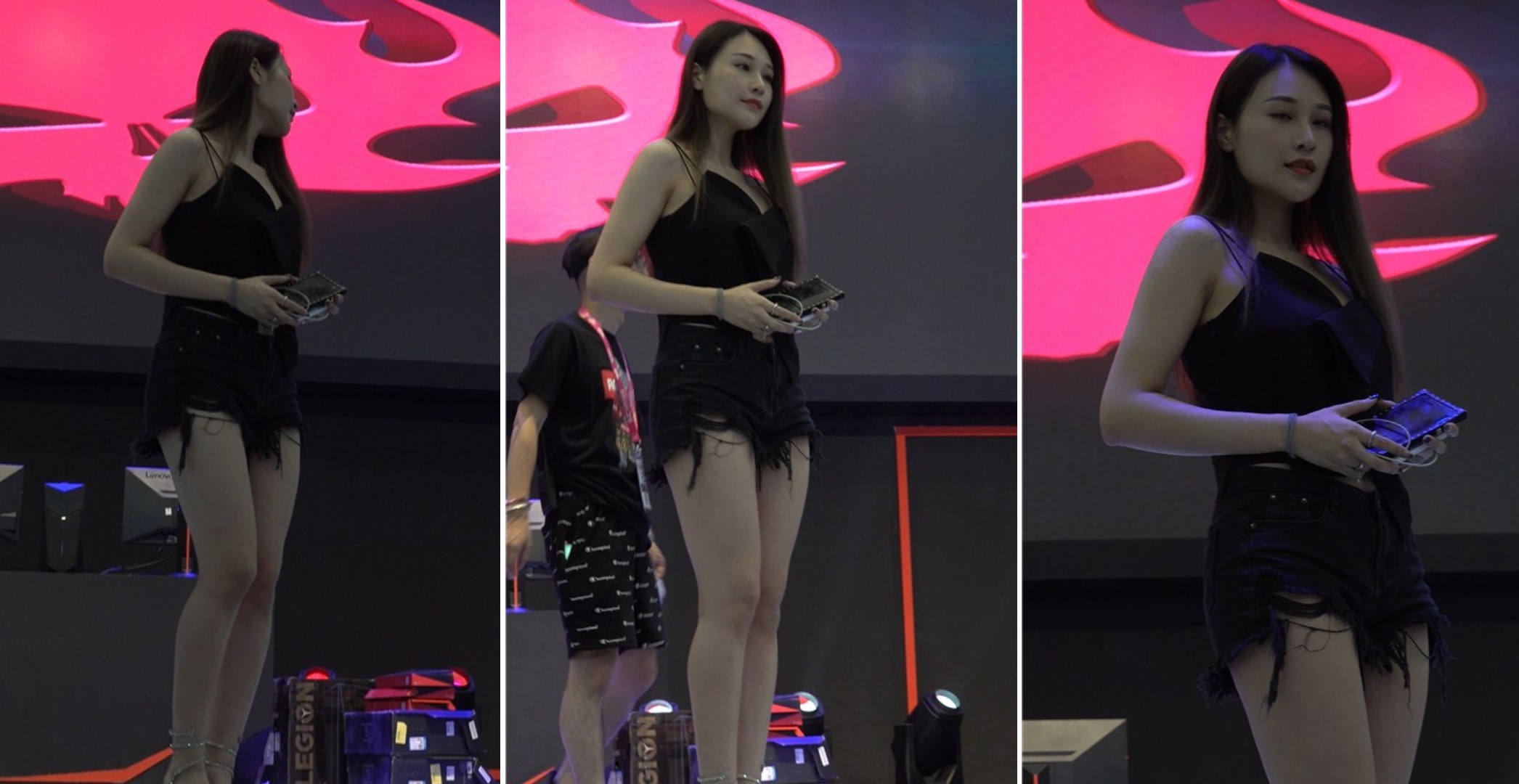 4K - 特写美腿showgirl少女的每一寸肌肤 [864 MB]