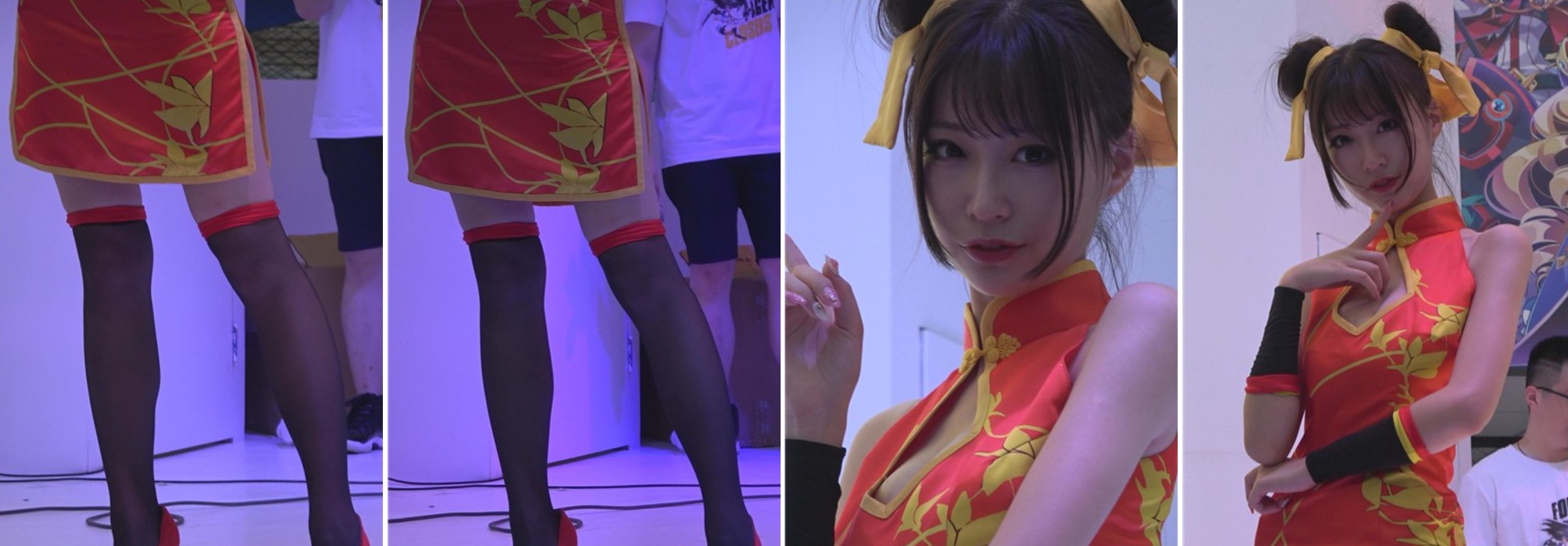 清新小可爱旗袍小美女，太甜美了