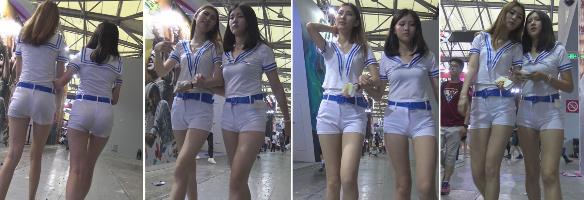4k-chinajoy展会现场的各种大长腿制服妹子