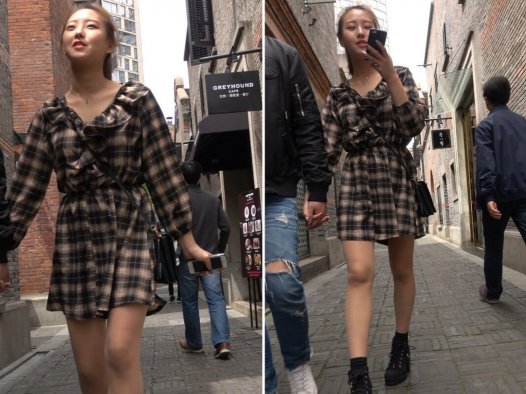 4K – 格子衬衫街拍丝袜美妞 [1.56 GB/MP4]