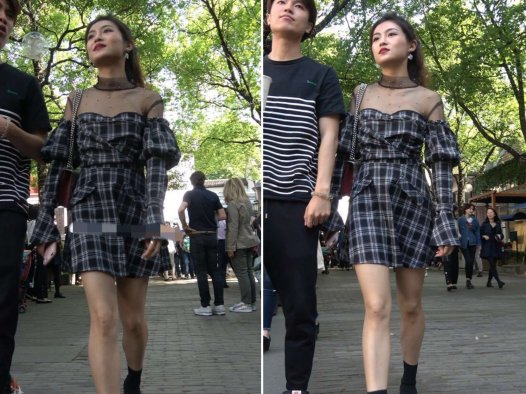 4K – 街拍短靴短裙时尚美女 [2.06 GB/MP4]