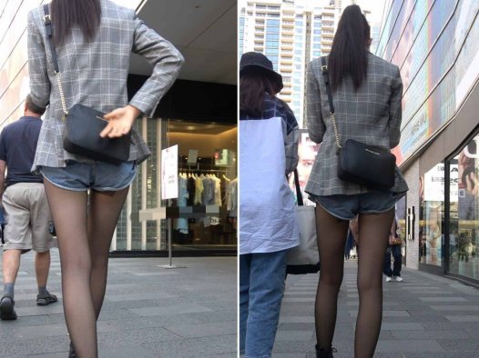 4K – 极品大长腿街拍黑丝热裤美女 [1.03 GB/MP4]