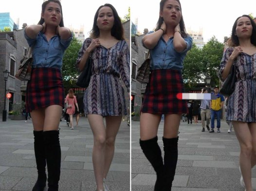 4K – 一对美腿时尚姐妹花 [1.24 GB/MP4]