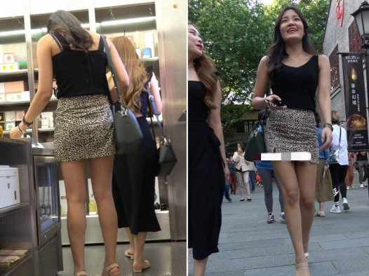 4K – 街拍豹纹短裙性感辣妹 [1.32 GB/MP4]