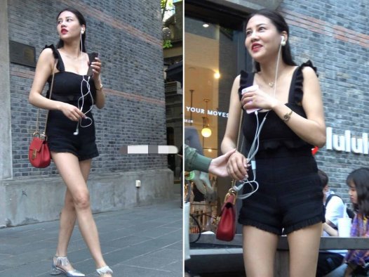 4K – 街拍性感身材美腿女子 [0.99 GB/MP4]