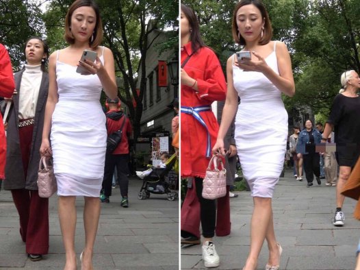4K – 街拍白色吊带包臀裙少F [1.32 GB/MP4]