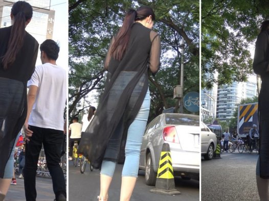 4k超清，紧身牛仔高挑长腿女神姐姐骑共享单车[1.36 GB]