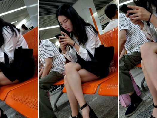 4K白衬衫短裙裸图凉高跟美丽MM