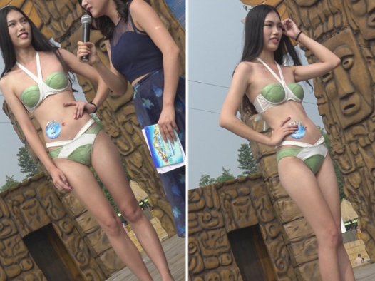 极品高挑身材长腿比基尼泳装美女