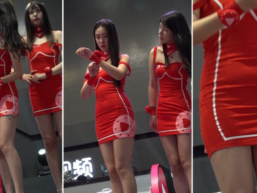 4K 红色短裙美女showgirl [996 MB]