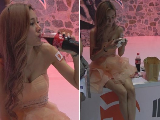 微露酥胸的甜美公主裙小清新美眉