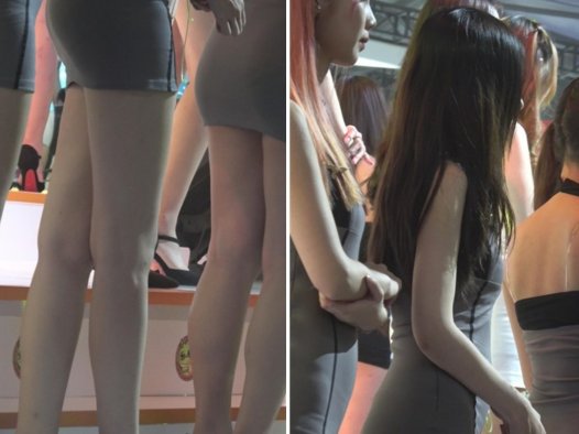 舞台上密密麻麻的美腿高跟鞋翘臀showgirl