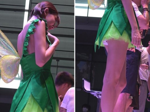 化身为一只小蜜蜂的小清新美眉